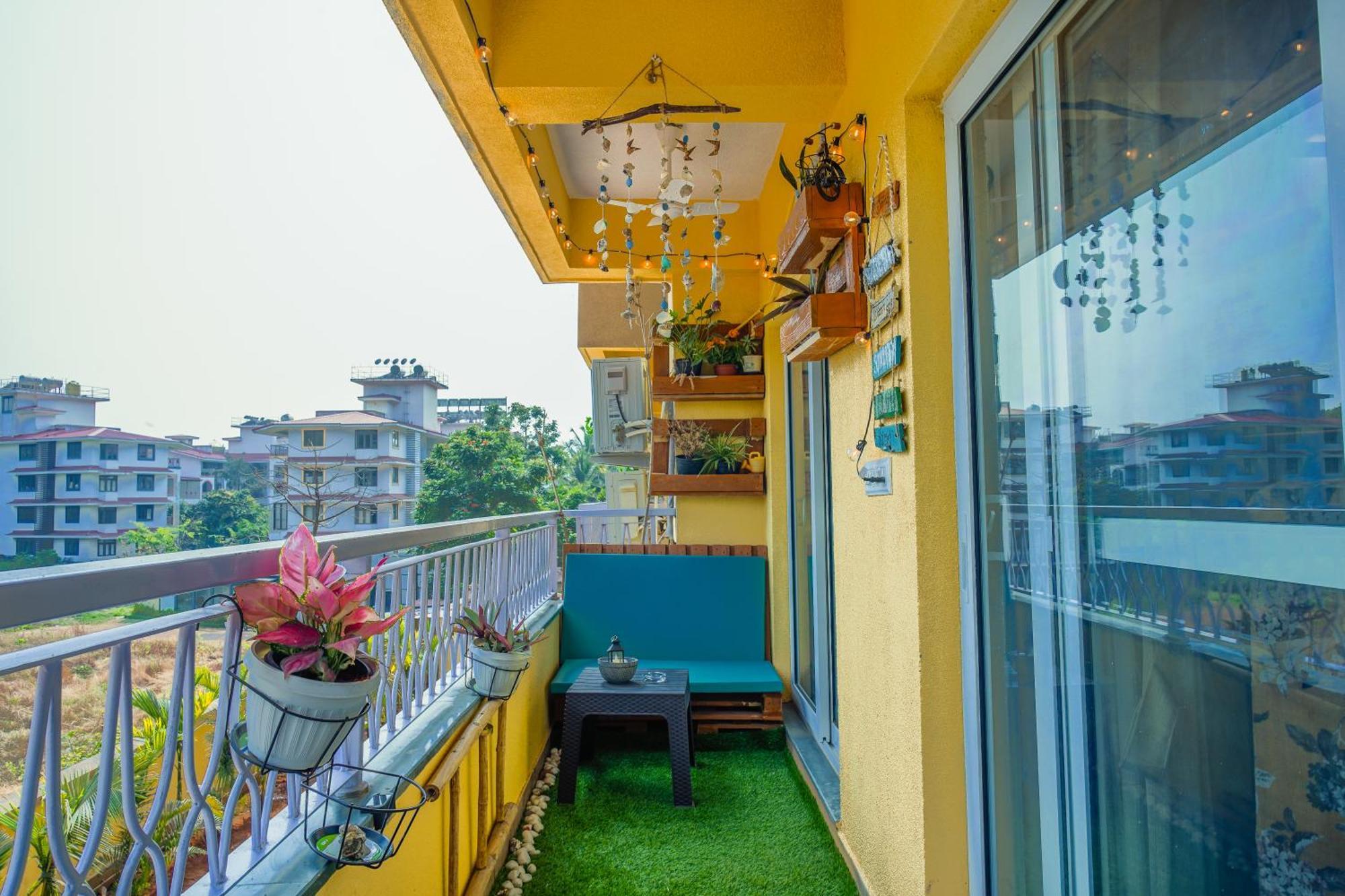 Alaya 2 Bhk With Balcony & Lift - Veera Marina Apartment Candolim